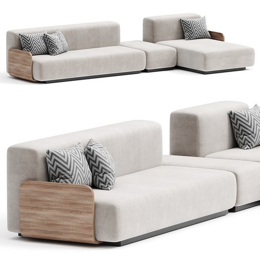 KLASTER sofa By prostoria 3d model Download Maxve