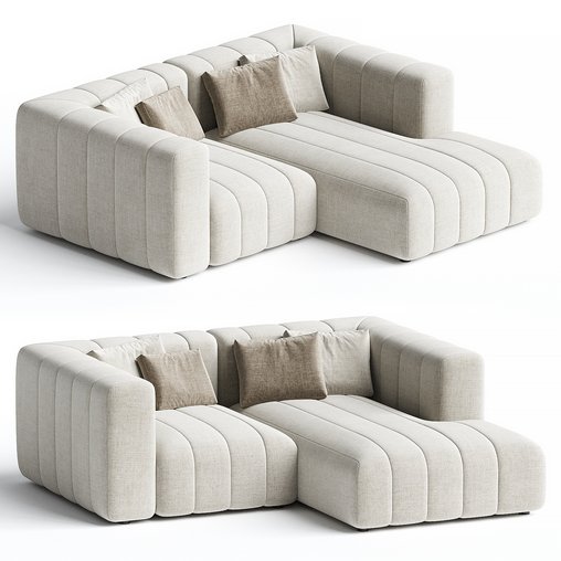 Langham Channeled 2 Piece RAF Sectional
