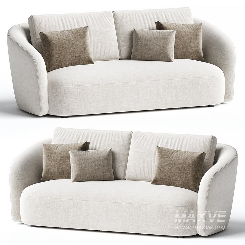 Ellipse Oatmeal 3 Seater Sofa