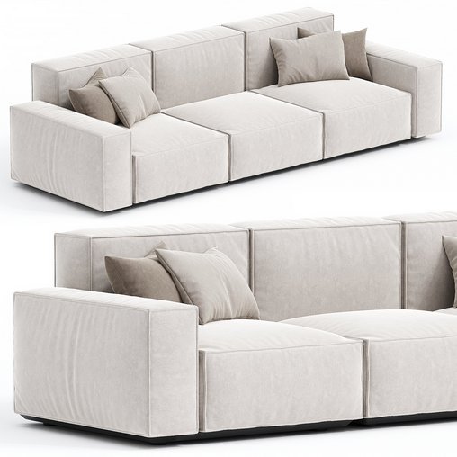 Marechiaro sofa 3d model Download Maxve