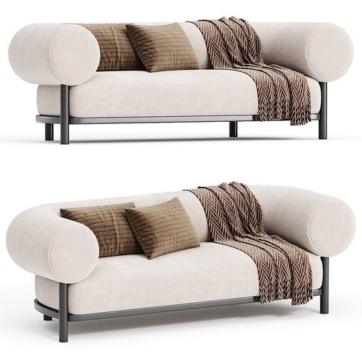 Lebom JUMBO Fabric sofa 3d model Download Maxve
