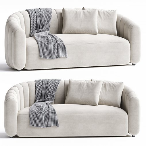 FITZ LOVESEAT WOOLY SAND 3d model Download Maxve