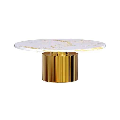 Gold modern table 3d model Download Maxve