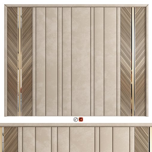 Wall Panel Decor 50 3d model Download Maxve