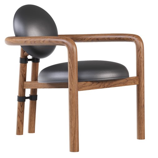 Bria Chair Heirloom Black 3d model Download Maxve