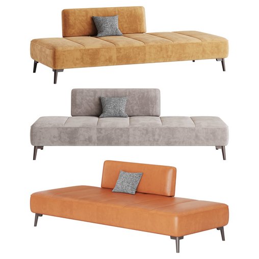 Art Deco Sofa 3d model Download Maxve