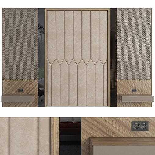 Wall Panel Decor 07 3d model Download Maxve