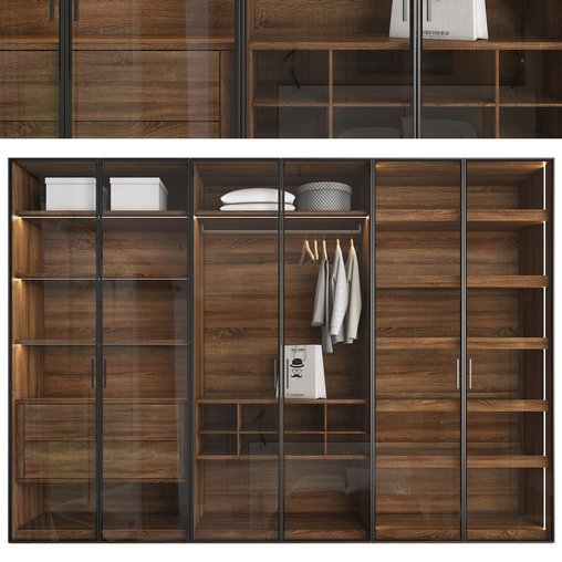 Trend Wardrobe 3d model Download Maxve