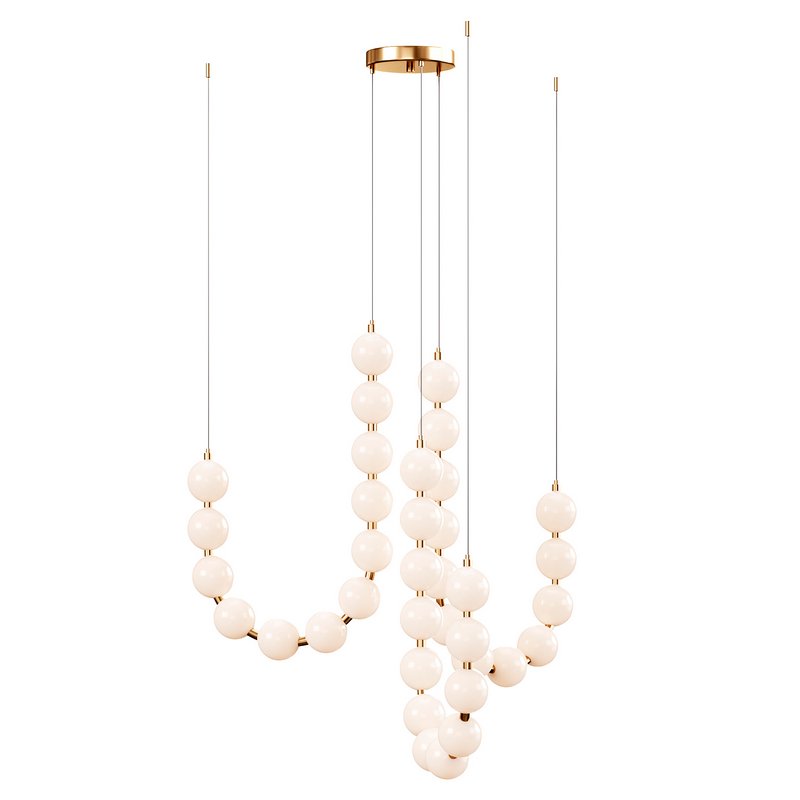 Glass Pearl Necklace Chandelier