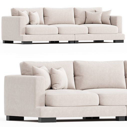 Sofa Tuscany 3d model Download Maxve