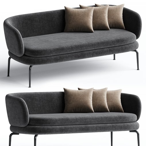 SOAVE Sofa By La Cividina 3d model Download Maxve