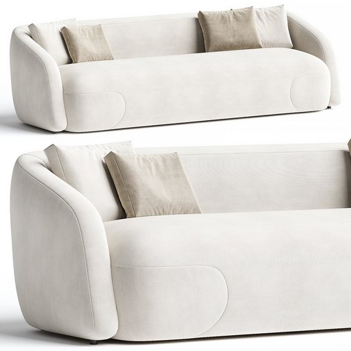 Theo Sofa Family 3d model Download Maxve