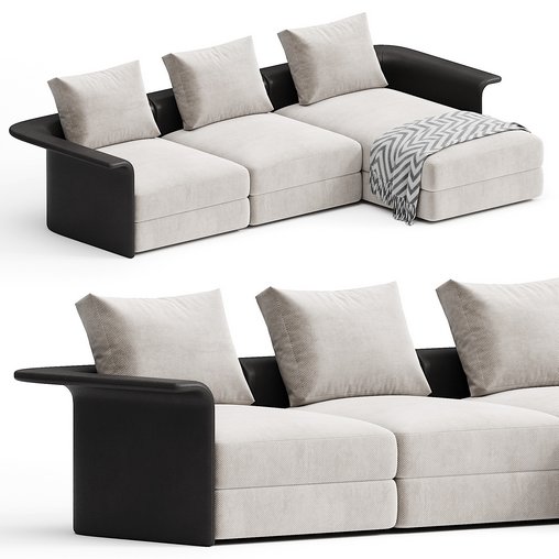 sofa 360 3d model Download Maxve