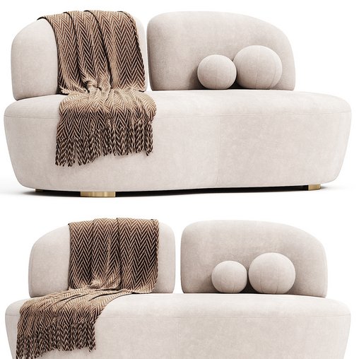 TWIN MOON Sofa By Missana design 3d model Download Maxve