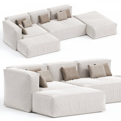 Sofa vito 3d model Download Maxve