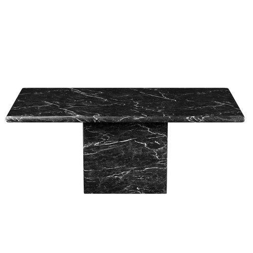Nero Marquina Marble Dining Table Stone 3d model Download Maxve