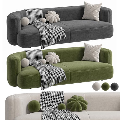 Sofa ROYALTY 2.0 by Luzaro. Configuration 2 3d model Download Maxve
