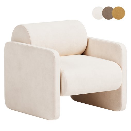 Nantes Lounge Chair 3d model Download Maxve