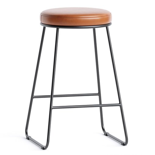 Eleanor Faux Leather Barstool 3d model Download Maxve