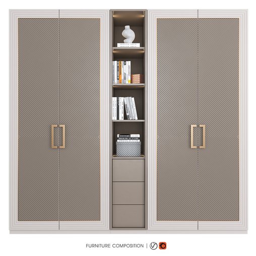 Furniture Composition 32 3d model Download Maxve