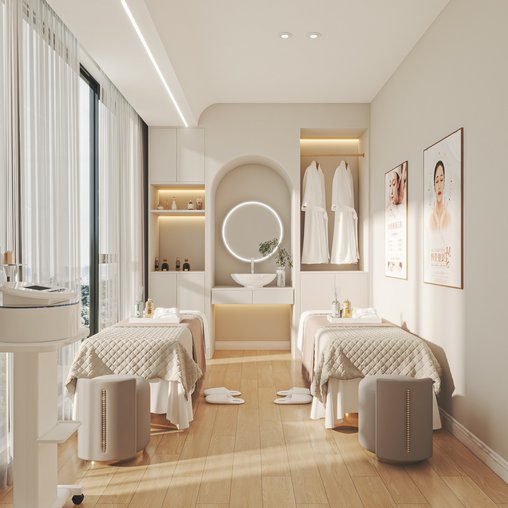Modern spa room 3d model Download Maxve