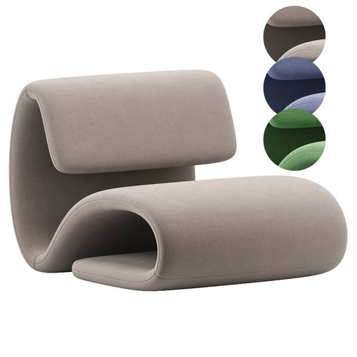 Dubna armchair by Dan Form 3d model Download Maxve
