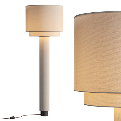 Kolumno Floor Lamp 3d model Download Maxve