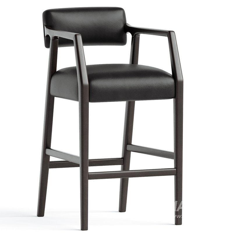 Belden Leather Barstool