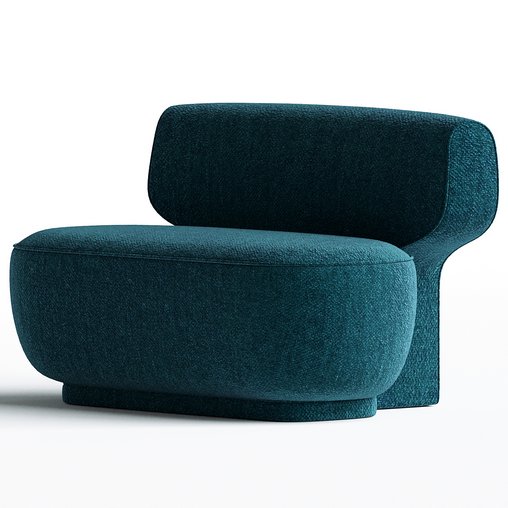 Litho Armless Lounge Chair Pierre Frey 3d model Download Maxve