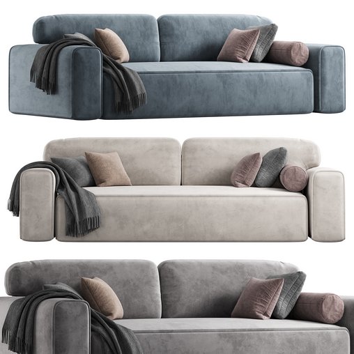 Viena Sofa 3d model Download Maxve