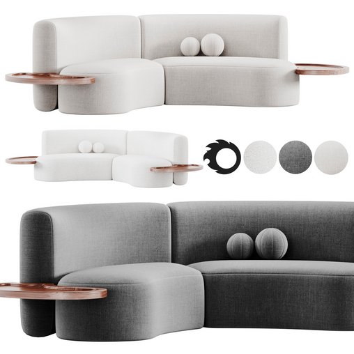 OZE MODULAR SOFA 3d model Download Maxve