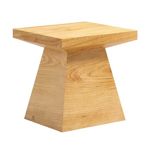 Modern Side Table in Natural Oak 3d model Download Maxve