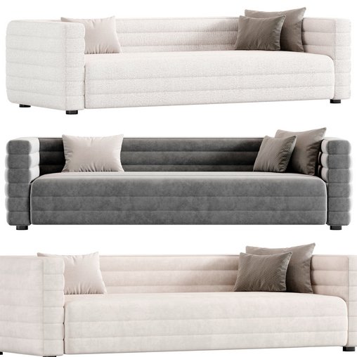 STRATO EXTRA LARGE SOFA BIBA FROST 3d model Download Maxve