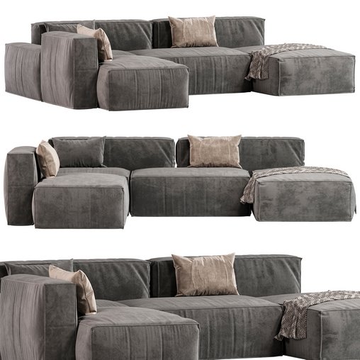 Boca Navi Sofa 2 3d model Download Maxve