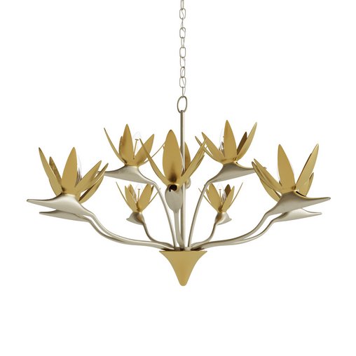 Paradiso Gold & Silver Chandelier 3d model Download Maxve