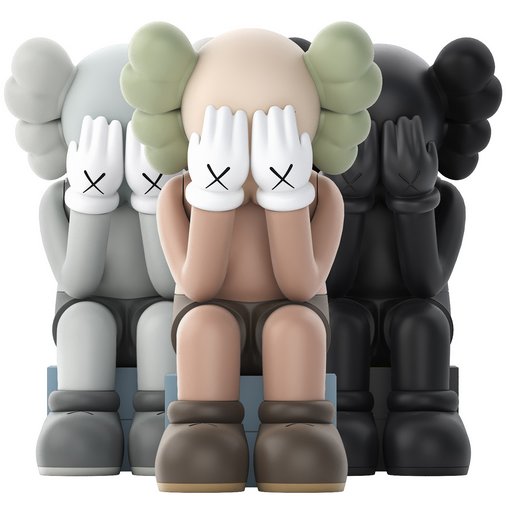 kaws passing through open edition vinyl figure 3d model Download Maxve