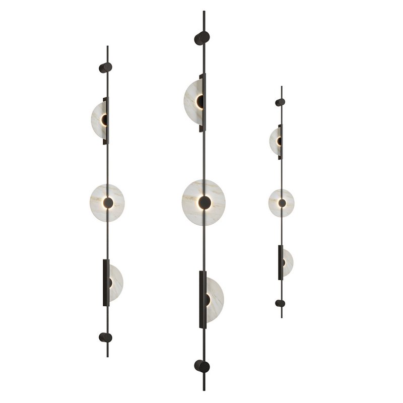 Alabaster Wall Sconce Black