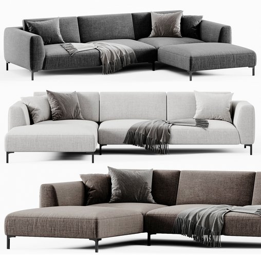 Duduy Sofa By Chateau dAx 3d model Download Maxve