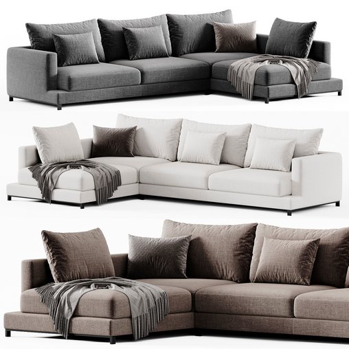 SOFA BURBURY LOUNGE BY EICHHOLTZ 3d model Download Maxve