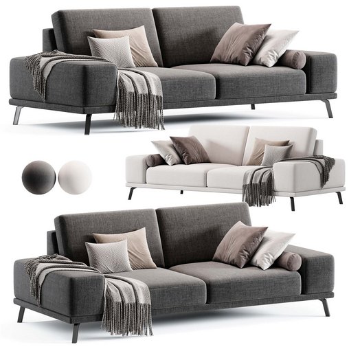 Ron Sofa By Divan Ru 3d model Download Maxve