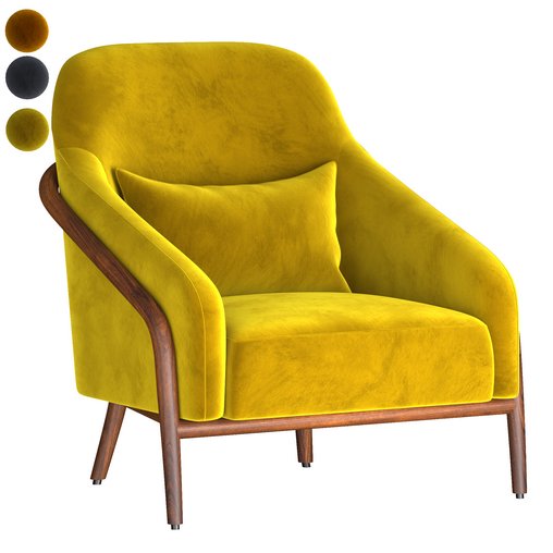 Adele_Armchair_Ulivi_Salotti 3d model Download Maxve