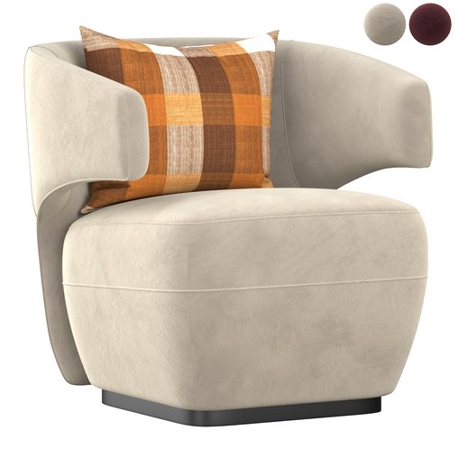 Lana_Club_Chair 3d model Download Maxve