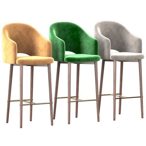 Deephouse._Bar_chair_Martin 3d model Download Maxve