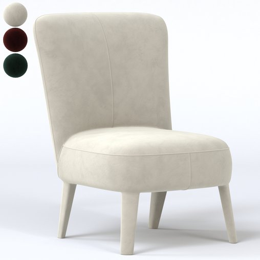 Maxalto_febo_armchair 3d model Download Maxve