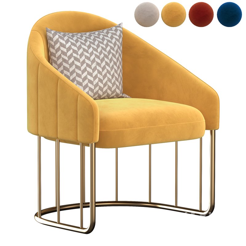 Modern_Accent_Chair_Velvet_Upholstered_Chair_Gold_Base