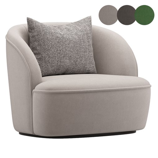 Wittmann Bun Armchair 3d model Download Maxve