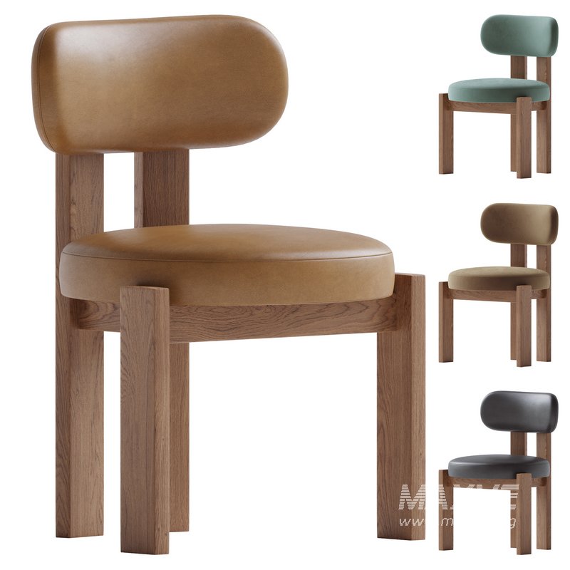 Contemporary oak chair