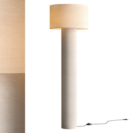 Vloerlamp Ron van linnen floor lamp by WESTWING 3d model Download Maxve