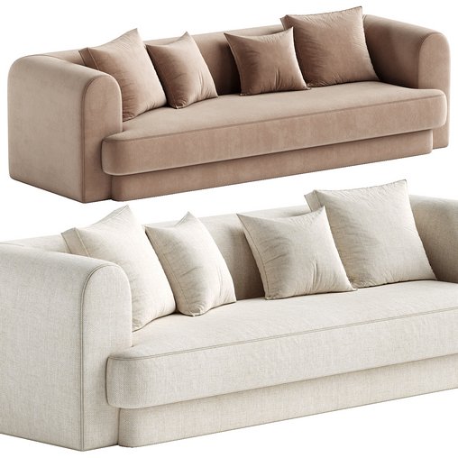 Form Camel Performance Velvet Sofa 3d model Download Maxve