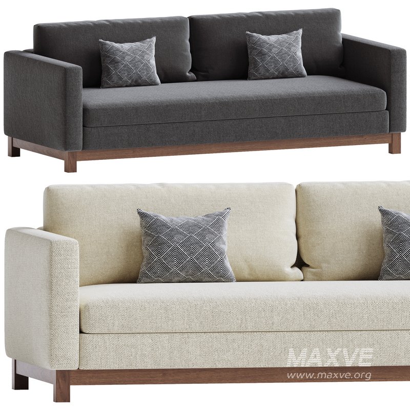 Jake Brindle Wood Base Sofa